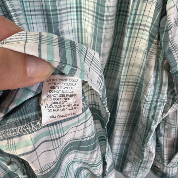 Nepallo Mens Plaid Button Up Shirt 3XL Nylon Fishing Hiking Camping UPF 50+ - Picture 13 of 13